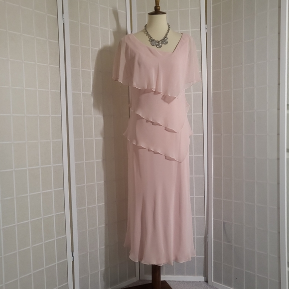 Vintage Pink Layered Dress